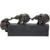 imageDeco 79 Polystone Elephant Decorative Sculpture Home Decor Statue Accent Figurine 17quot x 4quot x 8quot BlackBlack
