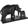 imageDeco 79 Polystone Elephant Decorative Sculpture Home Decor Statue Accent Figurine 17quot x 4quot x 8quot BlackBlack