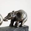 imageDeco 79 Polystone Elephant Decorative Sculpture Home Decor Statue Accent Figurine 17quot x 4quot x 8quot BlackBlack