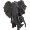 imageDeco 79 Polystone Elephant Decorative Sculpture Home Decor Statue Accent Figurine 17quot x 4quot x 8quot BlackBronze