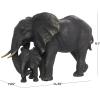 imageDeco 79 Polystone Elephant Decorative Sculpture Home Decor Statue Accent Figurine 17quot x 4quot x 8quot BlackBronze