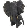 imageDeco 79 Polystone Elephant Decorative Sculpture Home Decor Statue Accent Figurine 17quot x 4quot x 8quot BlackBronze