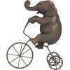 imageDeco 79 Polystone Elephant Decorative Sculpture Home Decor Statue Accent Figurine 17quot x 4quot x 8quot BlackBronze