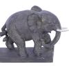 imageDeco 79 Polystone Elephant Decorative Sculpture Home Decor Statue Accent Figurine 17quot x 4quot x 8quot BlackBrown