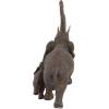 imageDeco 79 Polystone Elephant Decorative Sculpture Home Decor Statue Accent Figurine 17quot x 4quot x 8quot BlackBrown