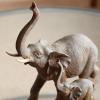 imageDeco 79 Polystone Elephant Decorative Sculpture Home Decor Statue Accent Figurine 17quot x 4quot x 8quot BlackBrown