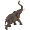 imageDeco 79 Polystone Elephant Decorative Sculpture Home Decor Statue Accent Figurine 17quot x 4quot x 8quot BlackBrown