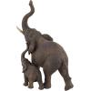 imageDeco 79 Polystone Elephant Decorative Sculpture Home Decor Statue Accent Figurine 17quot x 4quot x 8quot BlackBrown