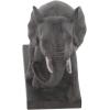 imageDeco 79 Polystone Elephant Decorative Sculpture Home Decor Statue Accent Figurine 17quot x 4quot x 8quot BlackBrown