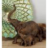 imageDeco 79 Polystone Elephant Decorative Sculpture Home Decor Statue Accent Figurine 17quot x 4quot x 8quot BlackBrown