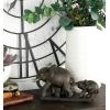 imageDeco 79 Polystone Elephant Decorative Sculpture Home Decor Statue Accent Figurine 17quot x 4quot x 8quot BlackBrown