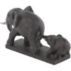imageDeco 79 Polystone Elephant Decorative Sculpture Home Decor Statue Accent Figurine 17quot x 4quot x 8quot BlackBrown