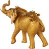 imageDeco 79 Polystone Elephant Decorative Sculpture Home Decor Statue Accent Figurine 17quot x 4quot x 8quot BlackGold