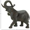 imageDeco 79 Polystone Elephant Decorative Sculpture Home Decor Statue Accent Figurine 17quot x 4quot x 8quot BlackGray