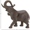 imageDeco 79 Polystone Elephant Decorative Sculpture Home Decor Statue Accent Figurine 17quot x 4quot x 8quot BlackGray