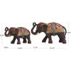 imageDeco 79 Polystone Elephant Decorative Sculpture Home Decor Statue Accent Figurine 17quot x 4quot x 8quot BlackMulti Colored