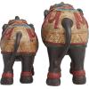 imageDeco 79 Polystone Elephant Decorative Sculpture Home Decor Statue Accent Figurine 17quot x 4quot x 8quot BlackMulti Colored