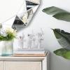 imageDeco 79 Polystone Elephant Decorative Sculpture Home Decor Statue Accent Figurine 17quot x 4quot x 8quot BlackSilver