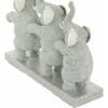 imageDeco 79 Polystone Elephant Decorative Sculpture Home Decor Statue Accent Figurine 17quot x 4quot x 8quot BlackSilver