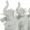 imageDeco 79 Polystone Elephant Decorative Sculpture Home Decor Statue Accent Figurine 17quot x 4quot x 8quot BlackSilver