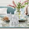imageDeco 79 Polystone Elephant Decorative Sculpture Home Decor Statue Accent Figurine 17quot x 4quot x 8quot BlackSilver