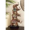 imageDeco 79 Polystone Elephant Decorative Sculpture Home Decor Statue Accent Figurine 9quot x 4quot x 18quot Brown