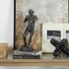 imageDeco 79 Polystone Football Player Decorative Sculpture Home Decor Statue Accent Figurine 6quot x 6quot x 16quot SilverSilver