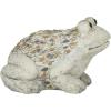 imageDeco 79 Polystone Frog Decorative Garden Sculpture Indoor Outdoor Garden Statue Outdoor Sculpture 12quot x 8quot x 8quot Light Gray