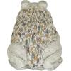 imageDeco 79 Polystone Frog Decorative Garden Sculpture Indoor Outdoor Garden Statue Outdoor Sculpture 12quot x 8quot x 8quot Light Gray