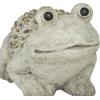 imageDeco 79 Polystone Frog Decorative Garden Sculpture Indoor Outdoor Garden Statue Outdoor Sculpture 12quot x 8quot x 8quot Light Gray
