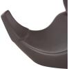 imageDeco 79 Polystone Leaf Decorative Vase Curved Metallic Centerpiece Vase Flower Vase for Home Decoration 9quot x 4quot x 14quot GoldBlack