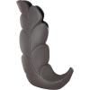 imageDeco 79 Polystone Leaf Decorative Vase Curved Metallic Centerpiece Vase Flower Vase for Home Decoration 9quot x 4quot x 14quot GoldBlack