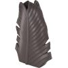 imageDeco 79 Polystone Leaf Decorative Vase Curved Metallic Centerpiece Vase Flower Vase for Home Decoration 9quot x 4quot x 14quot GoldBlack