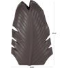 imageDeco 79 Polystone Leaf Decorative Vase Curved Metallic Centerpiece Vase Flower Vase for Home Decoration 9quot x 4quot x 14quot GoldBlack