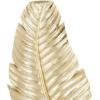 imageDeco 79 Polystone Leaf Decorative Vase Curved Metallic Centerpiece Vase Flower Vase for Home Decoration 9quot x 4quot x 14quot GoldGold