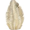 imageDeco 79 Polystone Leaf Decorative Vase Curved Metallic Centerpiece Vase Flower Vase for Home Decoration 9quot x 4quot x 14quot GoldGold