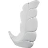 imageDeco 79 Polystone Leaf Decorative Vase Curved Metallic Centerpiece Vase Flower Vase for Home Decoration 9quot x 4quot x 14quot GoldWhite