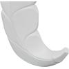 imageDeco 79 Polystone Leaf Decorative Vase Curved Metallic Centerpiece Vase Flower Vase for Home Decoration 9quot x 4quot x 14quot GoldWhite