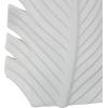 imageDeco 79 Polystone Leaf Decorative Vase Curved Metallic Centerpiece Vase Flower Vase for Home Decoration 9quot x 4quot x 14quot GoldWhite