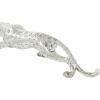 imageDeco 79 Polystone Leopard Decorative Sculpture Home Decor Statue Accent Figurine 48quot x 11quot x 12quot SilverSilver