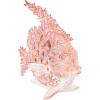 imageDeco 79 Polystone Pelican Decorative Sculpture Textured Home Decor Statue with Red Feathers and Round Blocks Accent Figurine 8quot x 4quot x 13quot RedRed