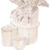imageDeco 79 Polystone Pelican Decorative Sculpture Textured Home Decor Statue with Red Feathers and Round Blocks Accent Figurine 8quot x 4quot x 13quot RedRed