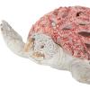 imageDeco 79 Polystone Pelican Decorative Sculpture Textured Home Decor Statue with Red Feathers and Round Blocks Accent Figurine 8quot x 4quot x 13quot RedRed