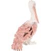 imageDeco 79 Polystone Pelican Decorative Sculpture Textured Home Decor Statue with Red Feathers and Round Blocks Accent Figurine 8quot x 4quot x 13quot RedRed
