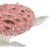 imageDeco 79 Polystone Pelican Decorative Sculpture Textured Home Decor Statue with Red Feathers and Round Blocks Accent Figurine 8quot x 4quot x 13quot RedRed