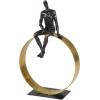 imageDeco 79 Polystone People Decorative Sculpture Home Decor Statue Accent Figurine 9quot x 5quot x 15quot BlackBlack