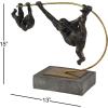 imageDeco 79 Polystone People Decorative Sculpture Home Decor Statue Accent Figurine 9quot x 5quot x 15quot BlackBlack