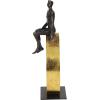 imageDeco 79 Polystone People Decorative Sculpture Home Decor Statue Accent Figurine 9quot x 5quot x 15quot BlackBlack