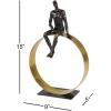 imageDeco 79 Polystone People Decorative Sculpture Home Decor Statue Accent Figurine 9quot x 5quot x 15quot BlackBlack