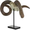 imageDeco 79 Polystone Ram Decorative Sculpture Skull Home Decor Statue Accent Figurine 22quot x 8quot x 17quot Brown